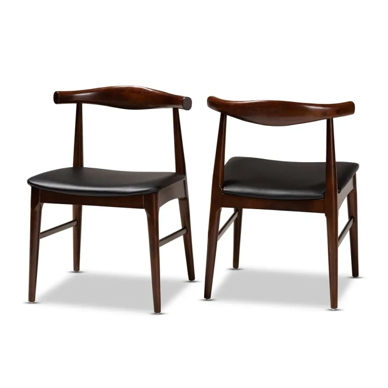 Eira Dark Brown Dining Room Chair (Set of 2)