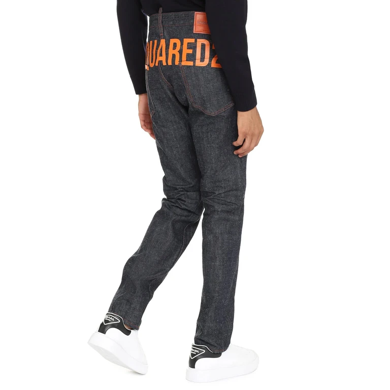 Dsquared2 Cotton Jeans with logo application