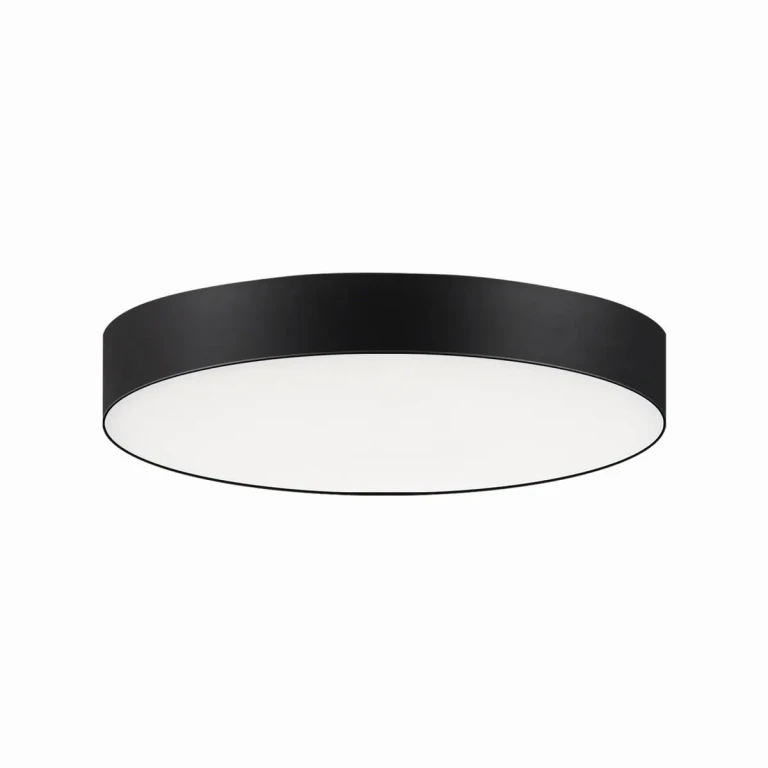 Black LED Flush Mount from the Trim - 0-10 V Collection