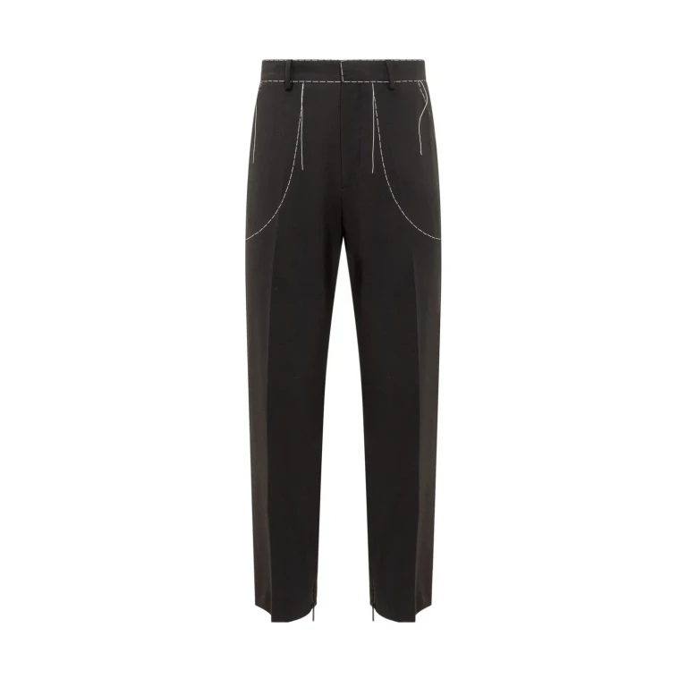 Pantaloni Sartoriali con Impunture Off-White