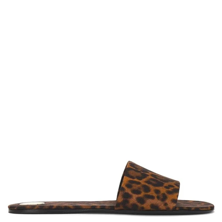 Saint Laurent Leopard Grosgrain Carlyle Slides