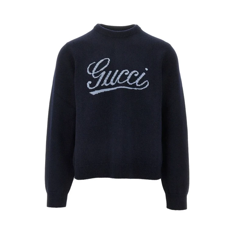 Pull Gucci en laine avec logo incrusté