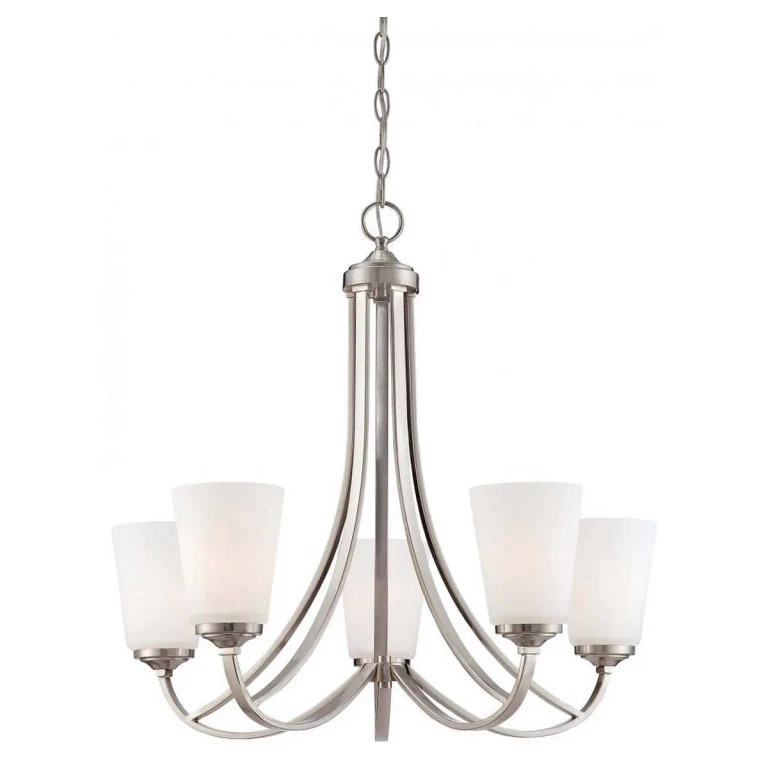 Overland Park 5-Light Chandelier in Brushed Nickel