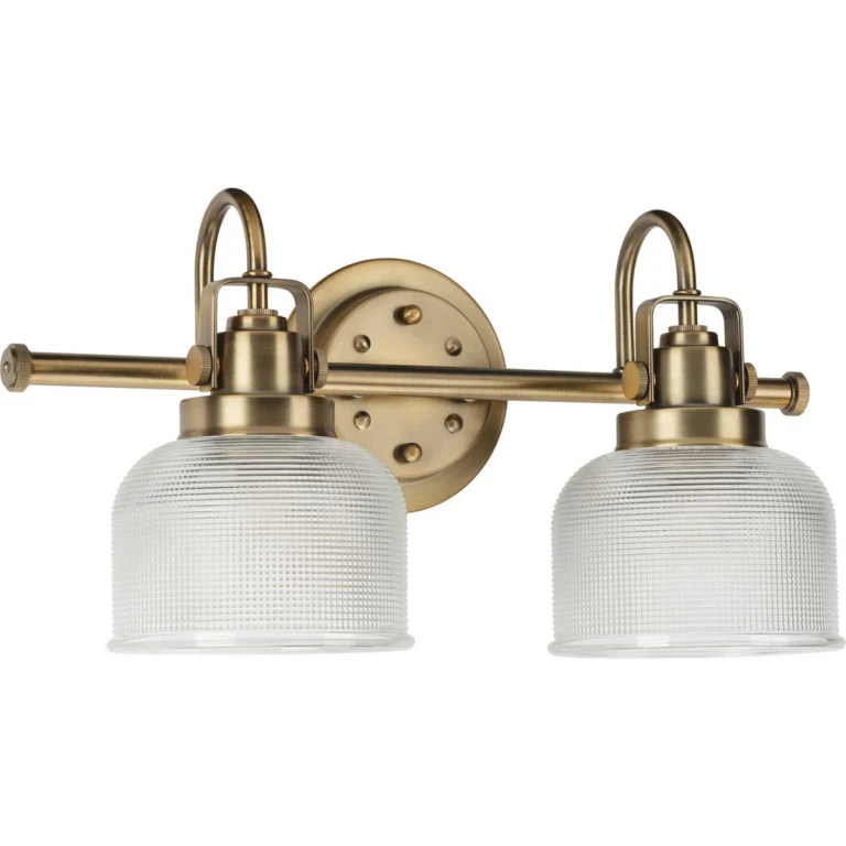 Vintage Brass Two Light Bath Bracket from the Archie Collection