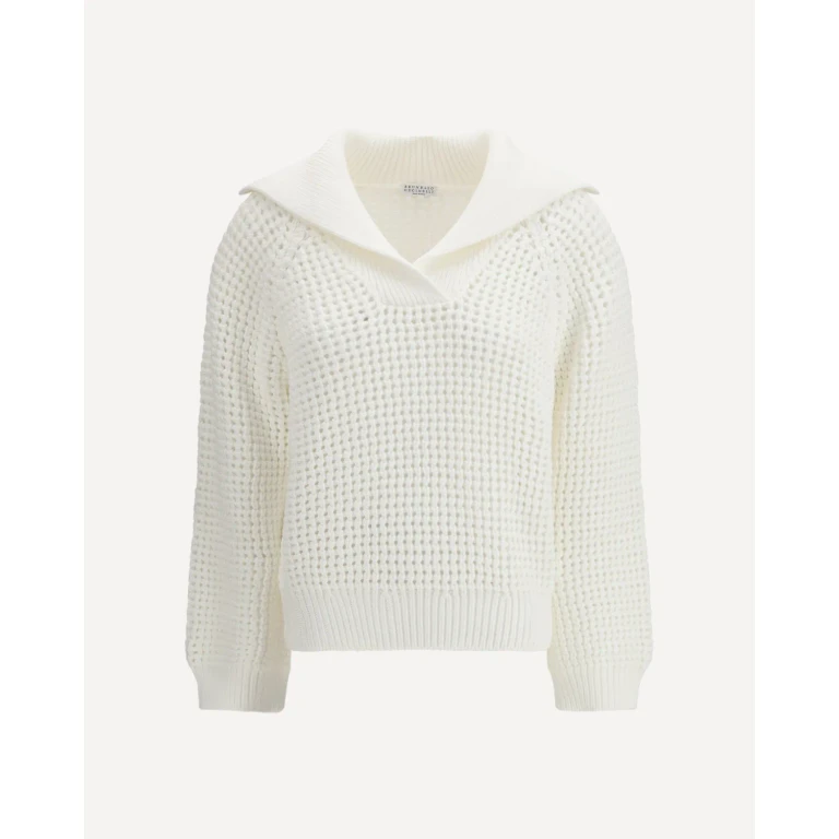 Maglia con colletto a camicia Brunello Cucinelli donna XS