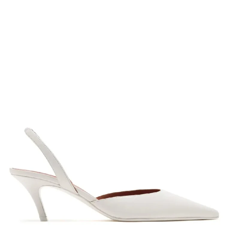 Amina Muaddi Sofia Sling Leather Pumps