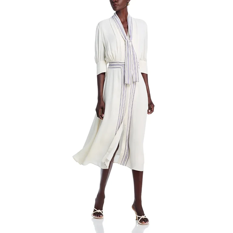 Boss Scarf Neck Dress