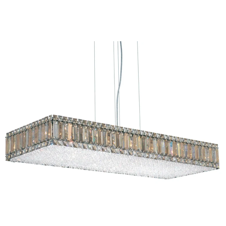 Quantum 23-Light Linear Pendant in Stainless Steel