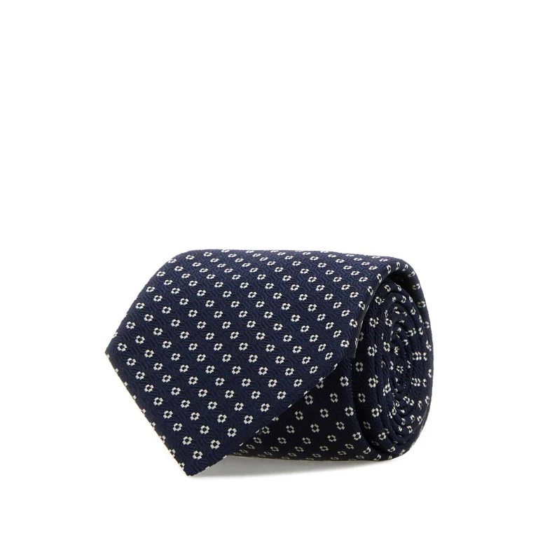 Saint Laurent Embroidered Silk Tie