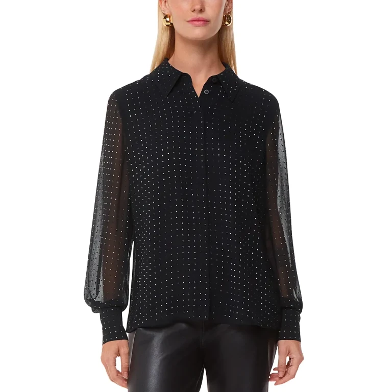 Whistles Hot Fix Sheer Shirt