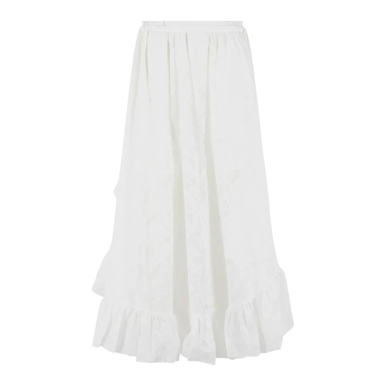 Zimmermann Jupe Midi - Blanc