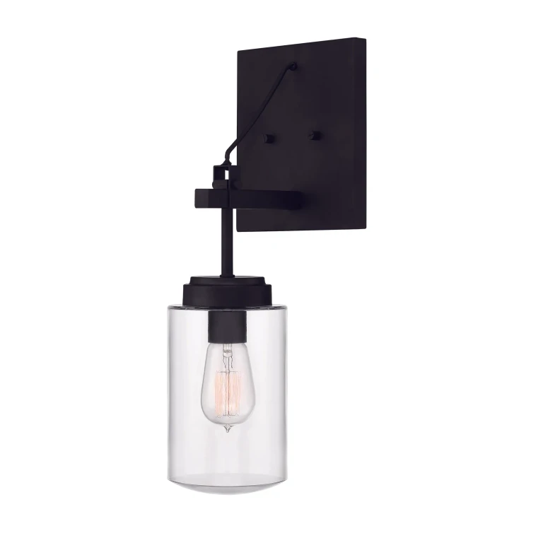 Espresso One Light Outdoor Wall Sconce from the Crosspoint Collection
