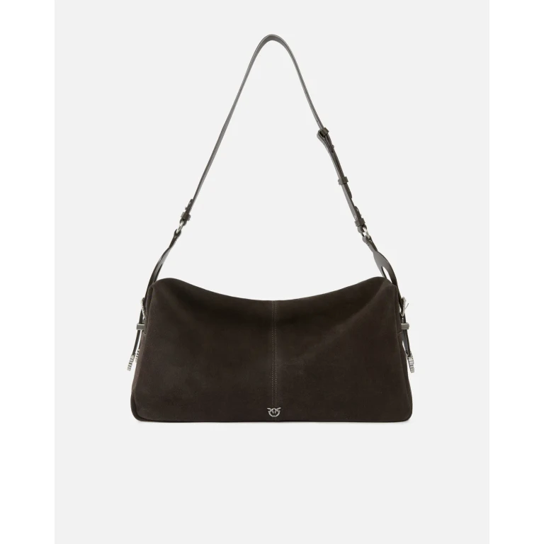 Pinko - Grand sac porté épaule Keeper Bag en daim