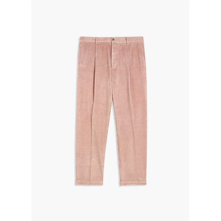 Doppiaa Aantioco Corduroy Trousers With Darts Pink - Unisex
