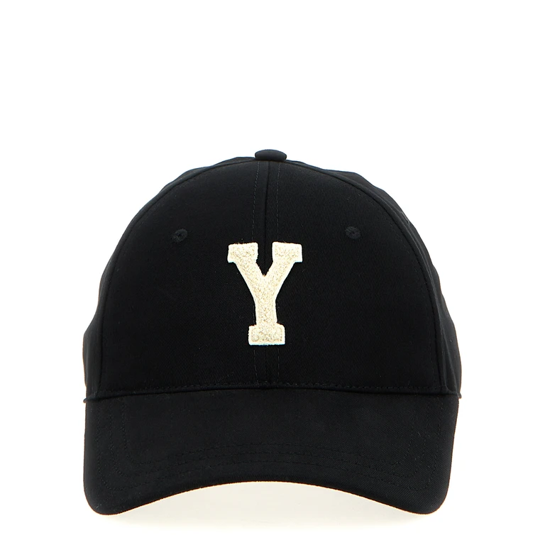 Saint Laurent College cap Black Cotton Hat - Men