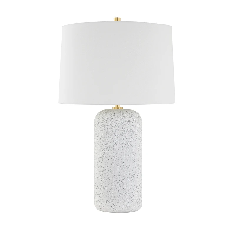 Aged Brass One Light Table Lamp from the Margaret Collection