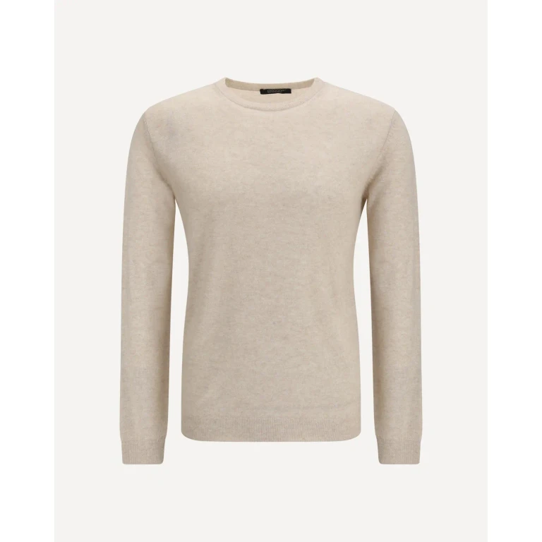 ARAGONA CASHMERE Crewneck Sweater in cashmere and linen Male 50
