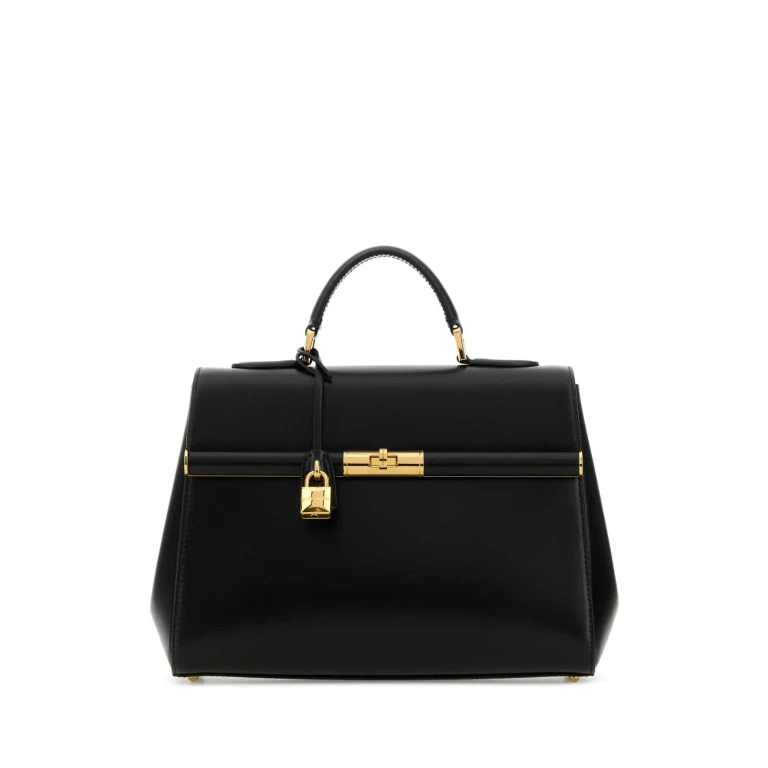 Dolce & Gabbana Black Leather Marlene Handbag
