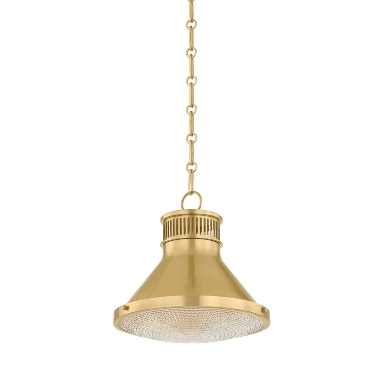 Aged Brass Pendant from the Highclere Collection