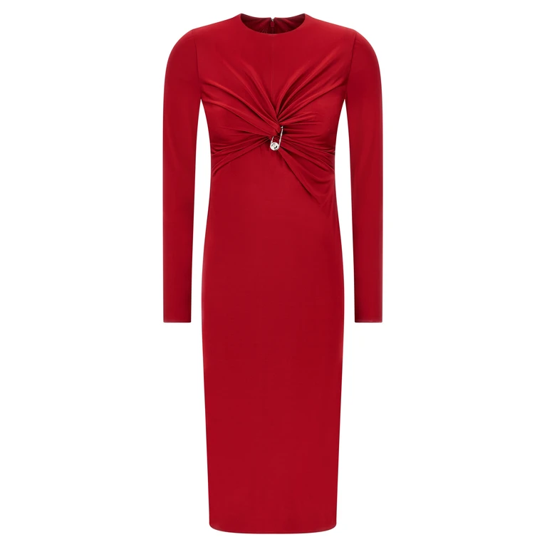 Multicolor Viscose Midi Dress - Women