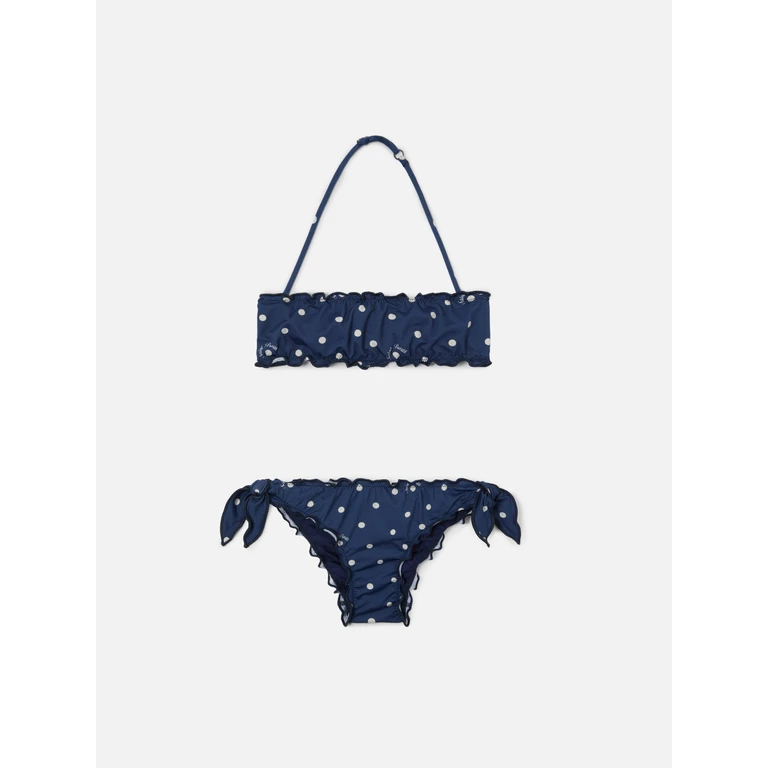 Mc2 Saint Barth Emy Navy Polka Dot Bikini Blue