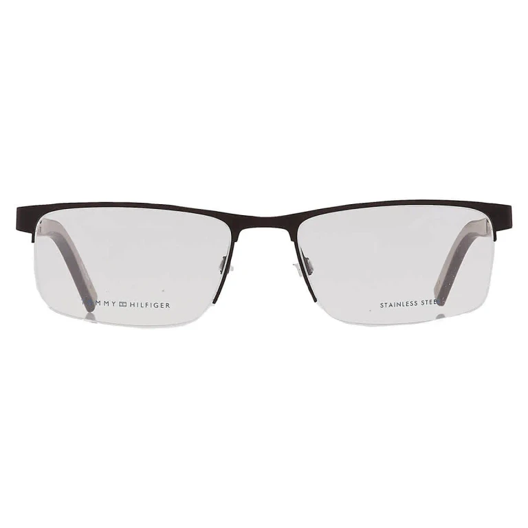 Tommy Hilfiger Demo Rectangular Mens Eyeglasses TH 1594 0003 55