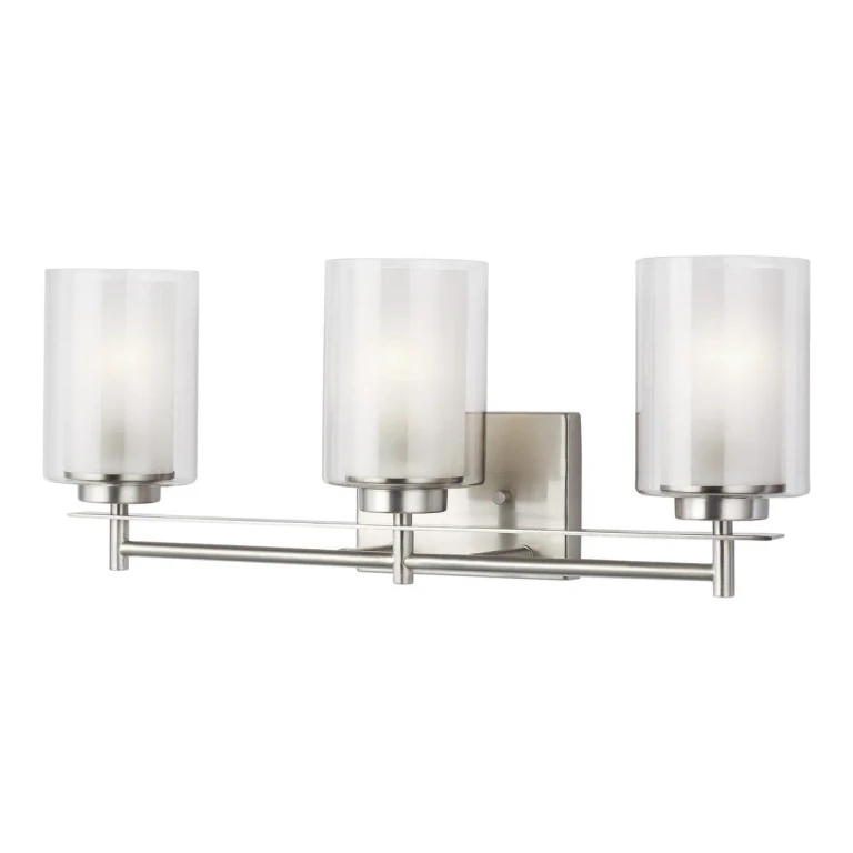 Elmwood Park 3-Light Bathroom Vanity Light in Brushed Nickel
