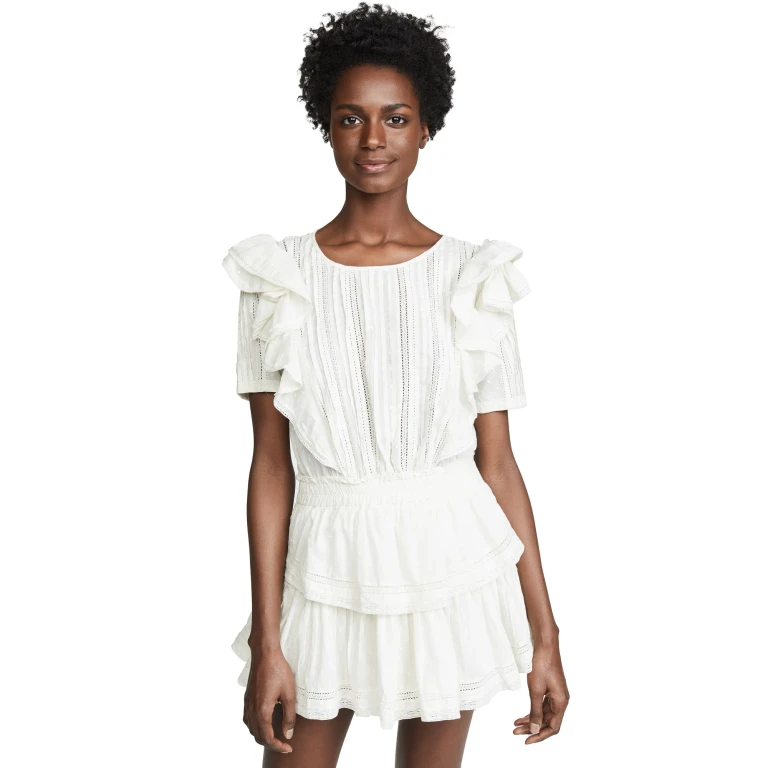 LoveShackFancy Natasha Dress Black L