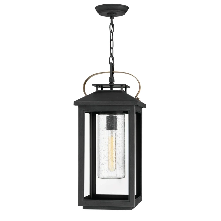 Black LED Hanging Lantern from the Atwater Collection