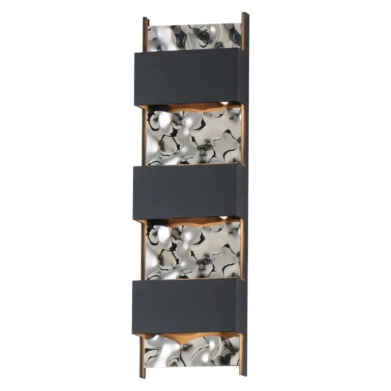 Black LED Outdoor Wall Sconce from the Coulee Collection