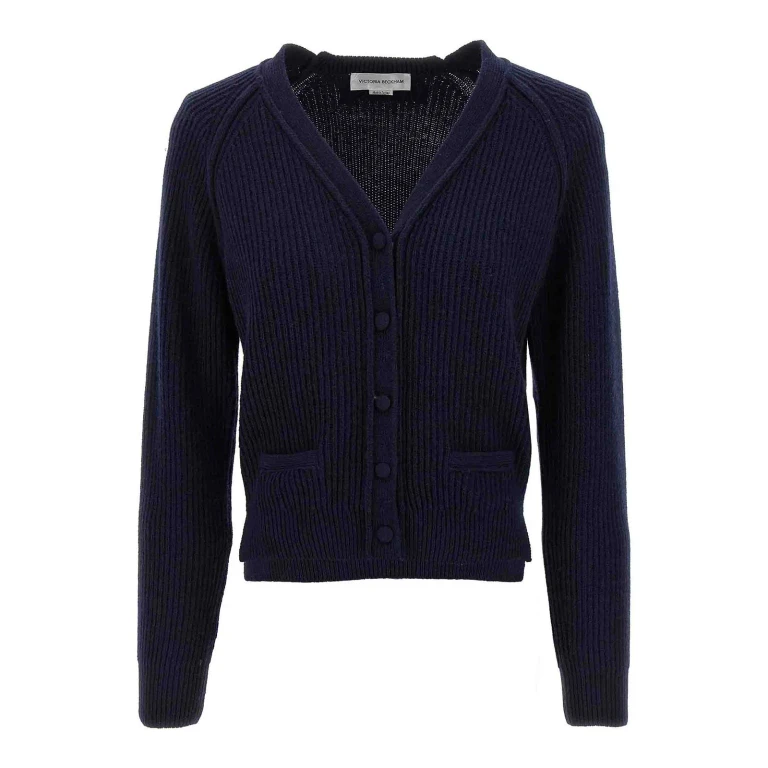 Victoria Beckham Cardigan - Bleu