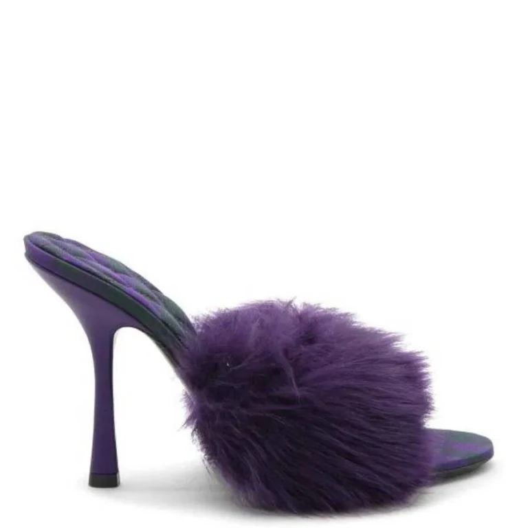 Burberry Shearling Minnie Slip-On Mules