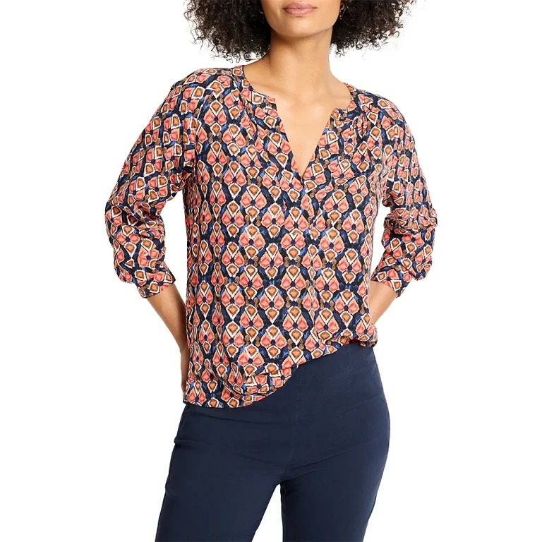 Nic+Zoe Harvest Ikat Top