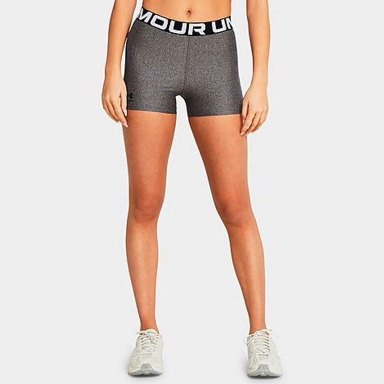 Under Armour Women's Heatgear Shorts in Charcoal Light Heather/Black Size: XS