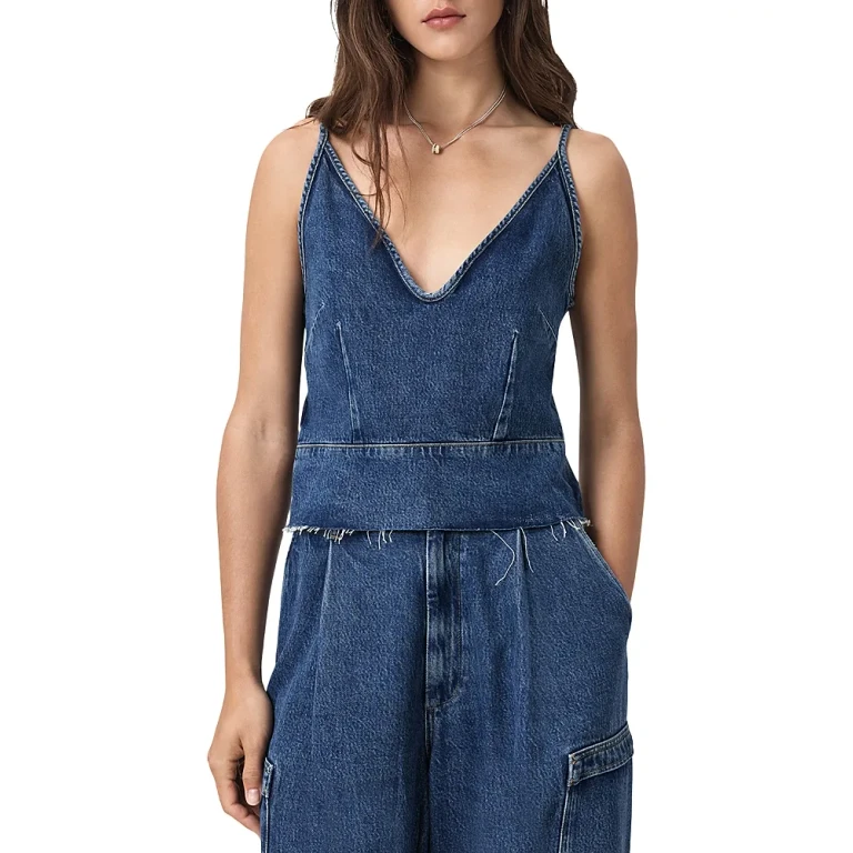 Allsaints Lilah Denim Top