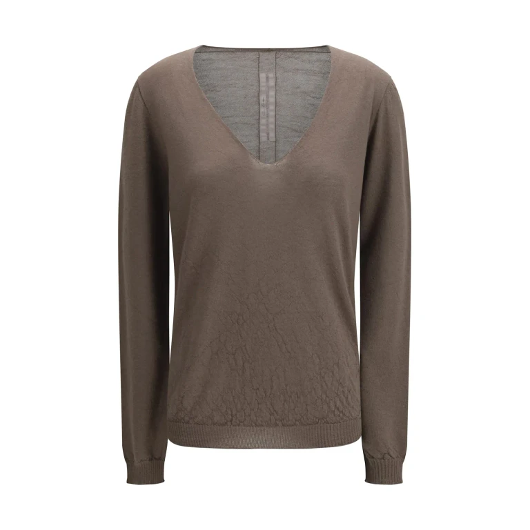 Rick Owens Temple Extreme Sweater With V-neck