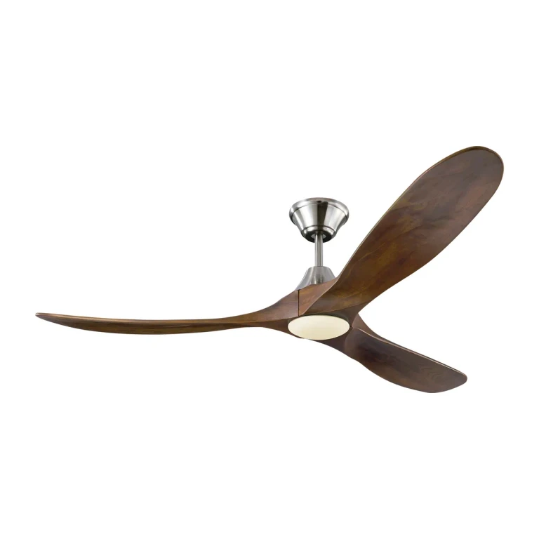 Brushed Steel 60"Ceiling Fan from the Maverick Collection