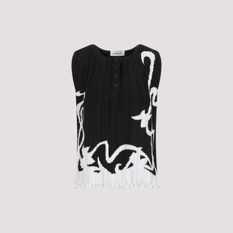 LANVIN - Lanvin Sleeveless Pleated Top