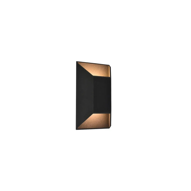 Avenue Outdoor 2-Light LED Outdoor Wall Mount in Black