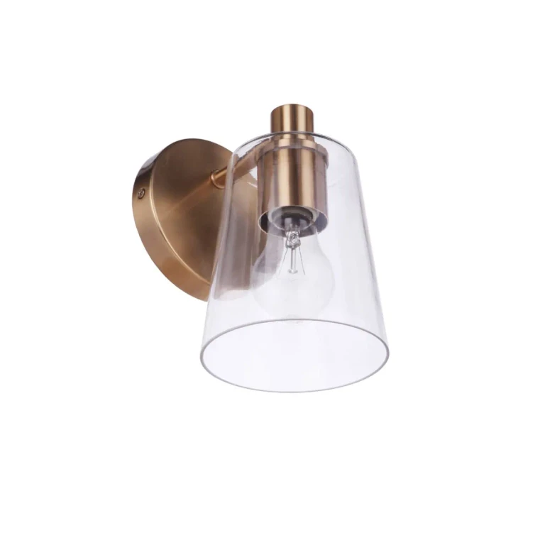 Emilio Wall Sconce in Satin Brass