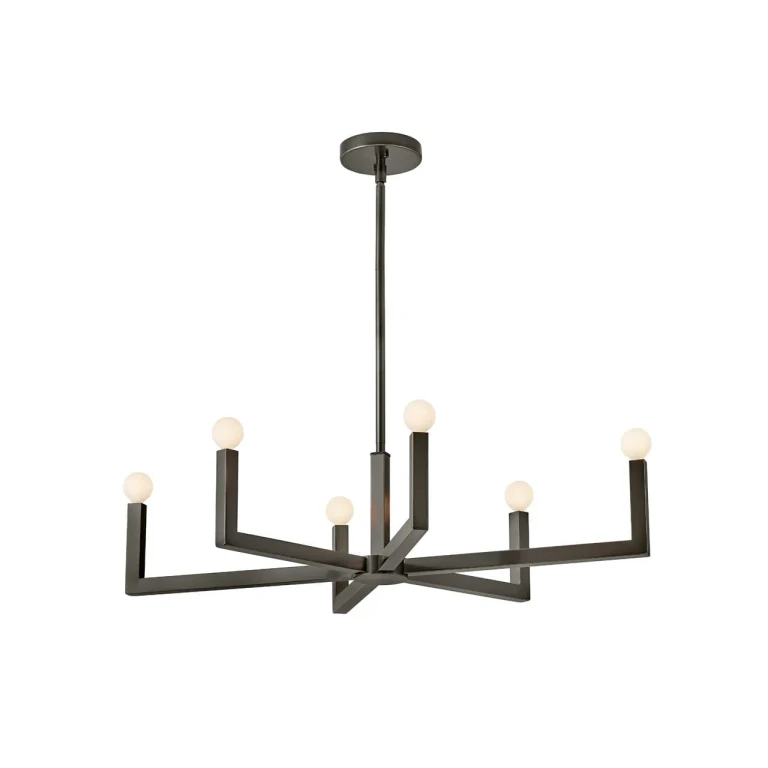 Black Oxide LED Linear Pendant from the Ezra Collection