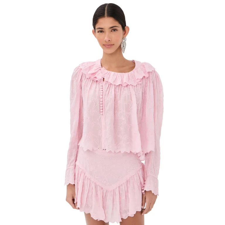 Top Isabel Marant Zelly Rosa Pallido 34