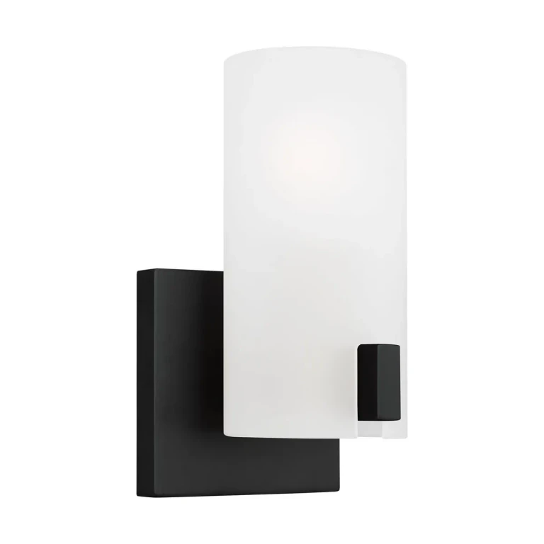 Midnight Black Bathroom Vanity Light from the Rhode Collection