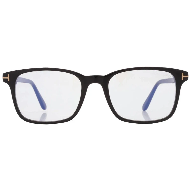 Tom Ford Blue Light Block Rectangular Mens Eyeglasses FT5831-B 001 51