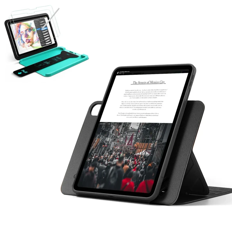 iPad Air 11" (M4) 2026 Bundle Shift Magnetic Case, Papel-Feel Magnetic & Armorite® Protection - Black - Black