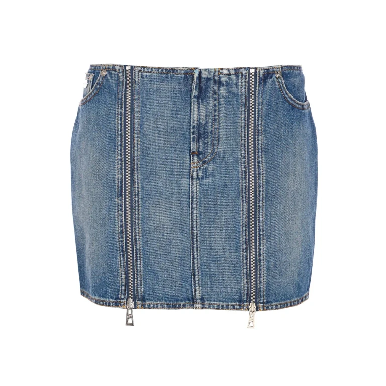 Jean Paul Gaultier Jupe Midi - Bleu