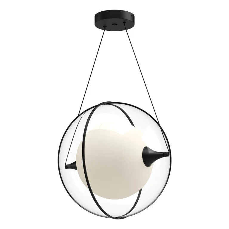 Black LED Pendant from the Aries Collection