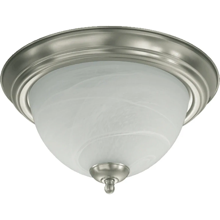 Satin Nickel Two Light Ceiling Mount from the 3066 Ceiling Mounts Collection