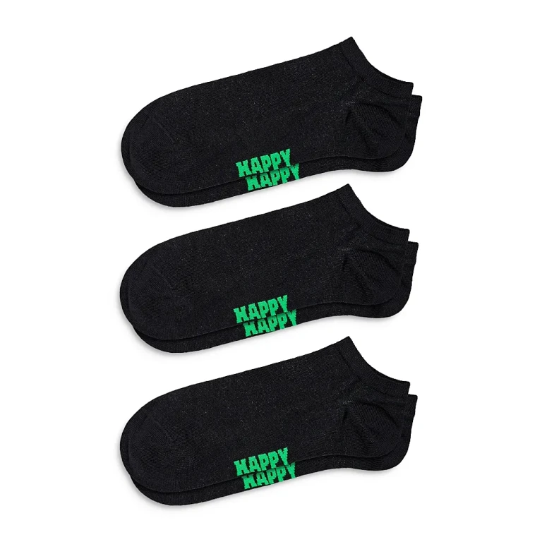Happy Socks Solid Low Socks, Pack of 3