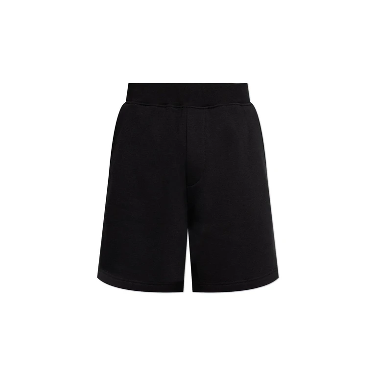 Dsquared2 Logo-rubberised Elasticated Waistband Shorts